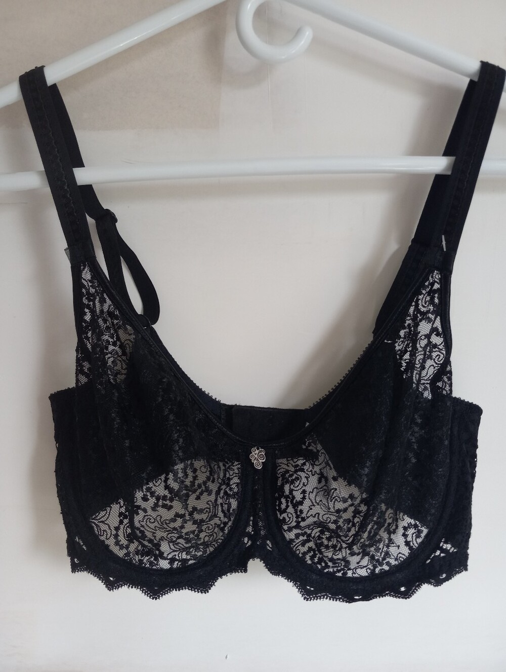 Empreinte Black Lace Underwire Bra - Women Intimates Size 30E